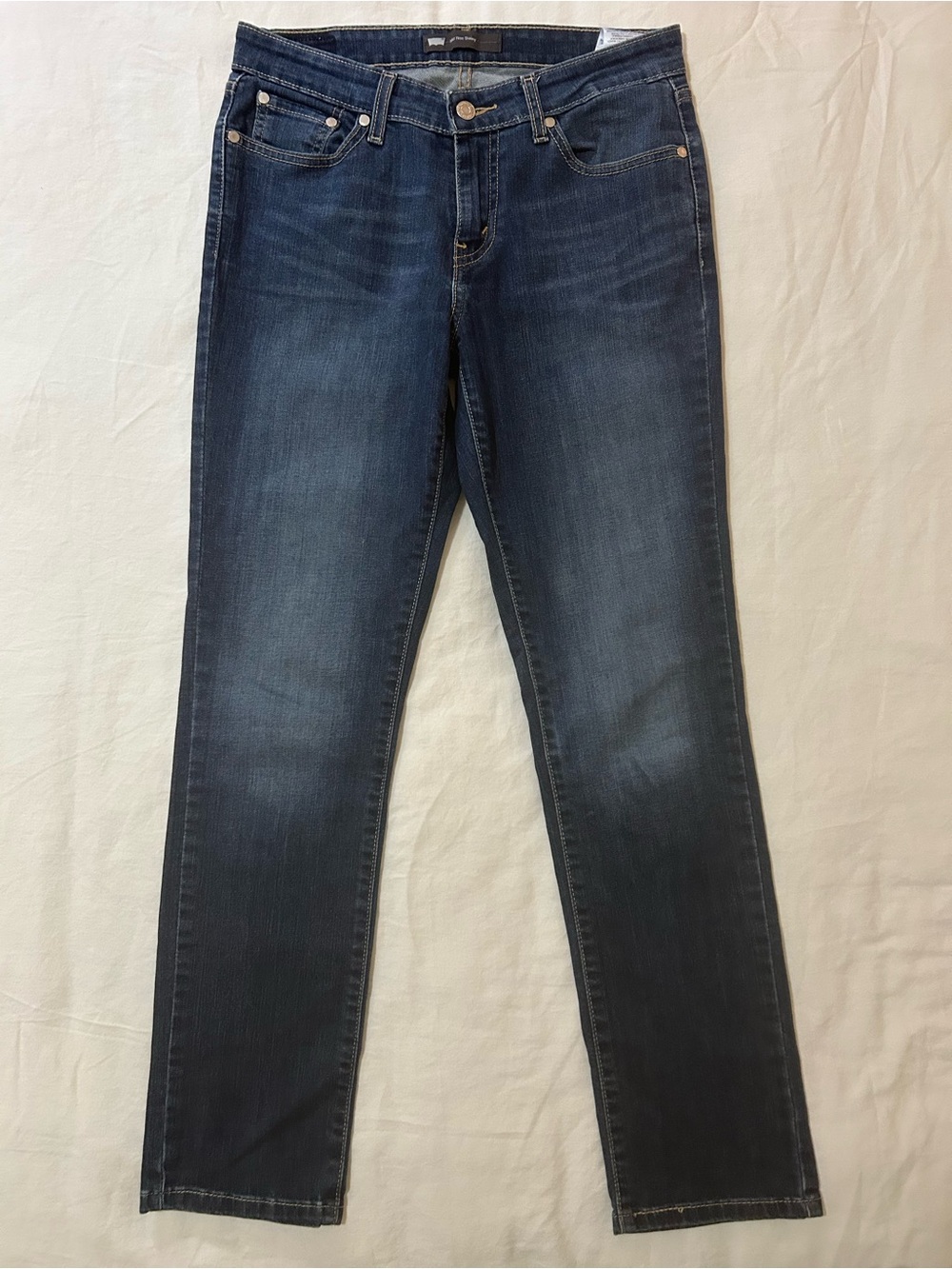 Levi's Classic Mid Rise Skinny Jeans Dark Indigo 8